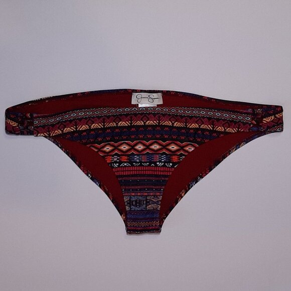 NEW Jessica Simpson Cherokee Queen Spice Bikini Bottom Womens Size Large Red - Picture 3 of 12